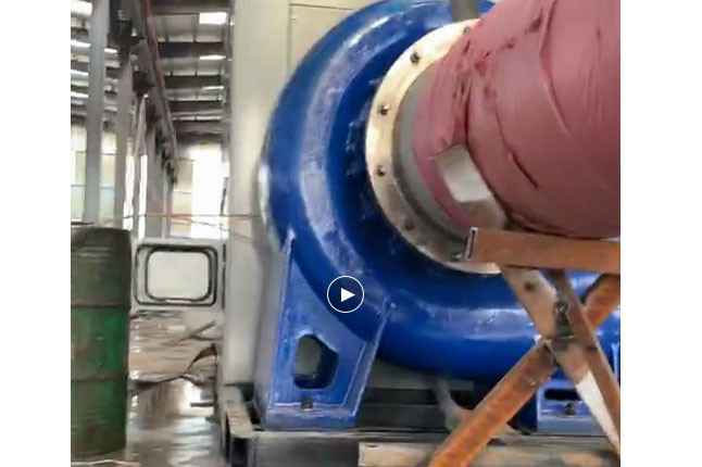 石家庄启晨电脑维修与服务有限公司流量5100立方大型柴油机混流泵机组测试中